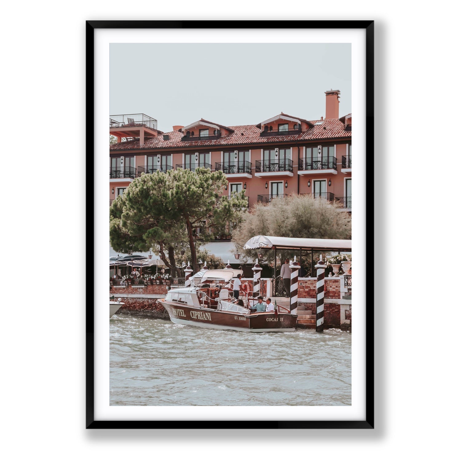 Cocai II Venice Italian wall art Statement fine art print in black frame with matboard