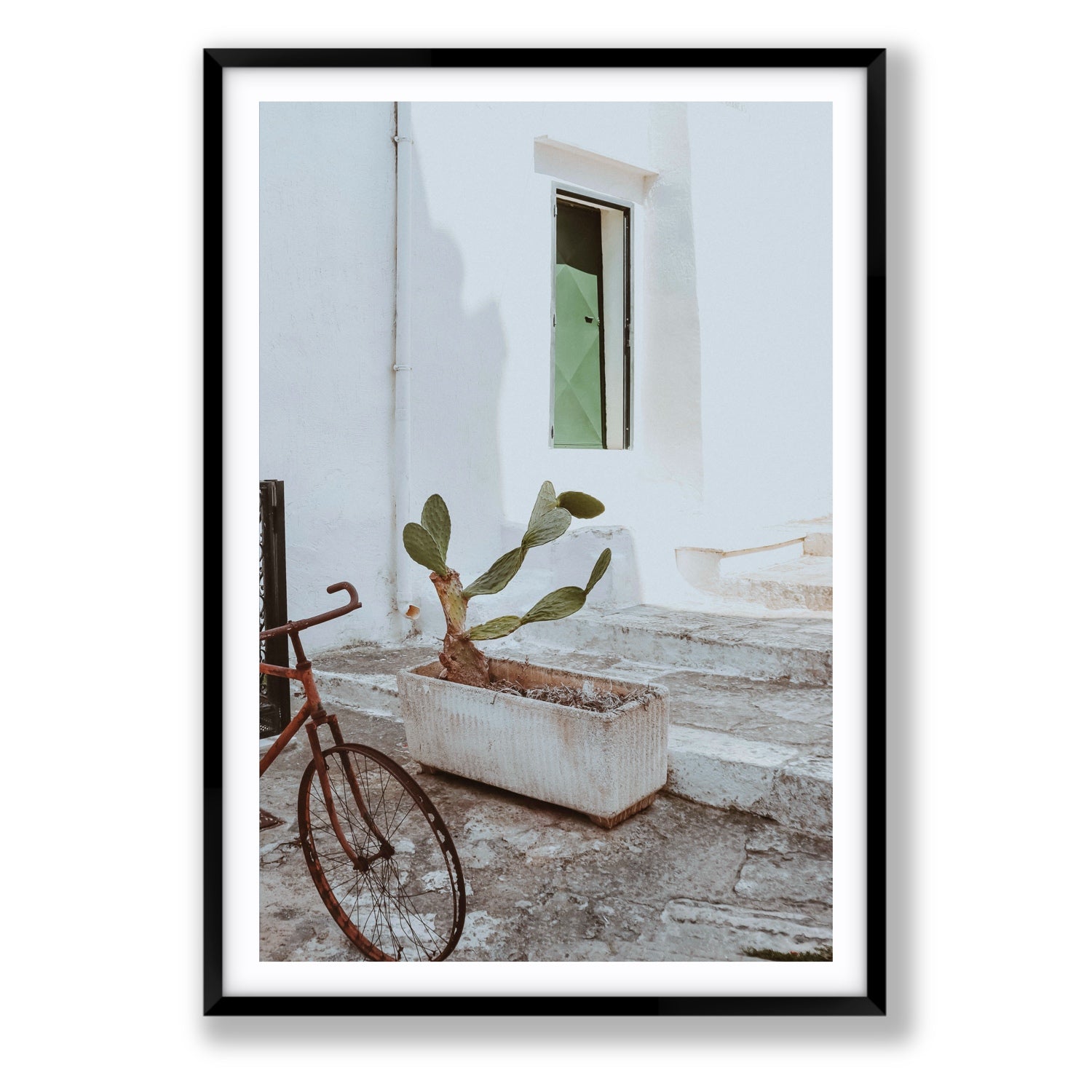 Simple Harmony fine art print, Puglia, Italy, Statement, Black Frame · Matboard, Fine Art Print