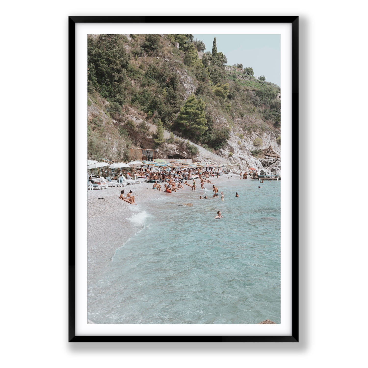 Mediterranean Magic fine art print, Amalfi, Italy, Statement, Black Frame · Matboard, Fine Art Print