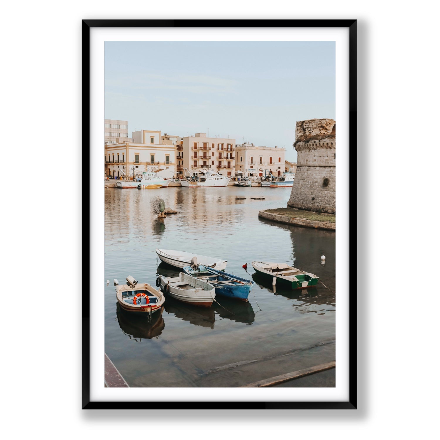 Fishing Legacy fine art print, Puglia, Italy, Statement, Black Frame · Matboard, Fine Art Print