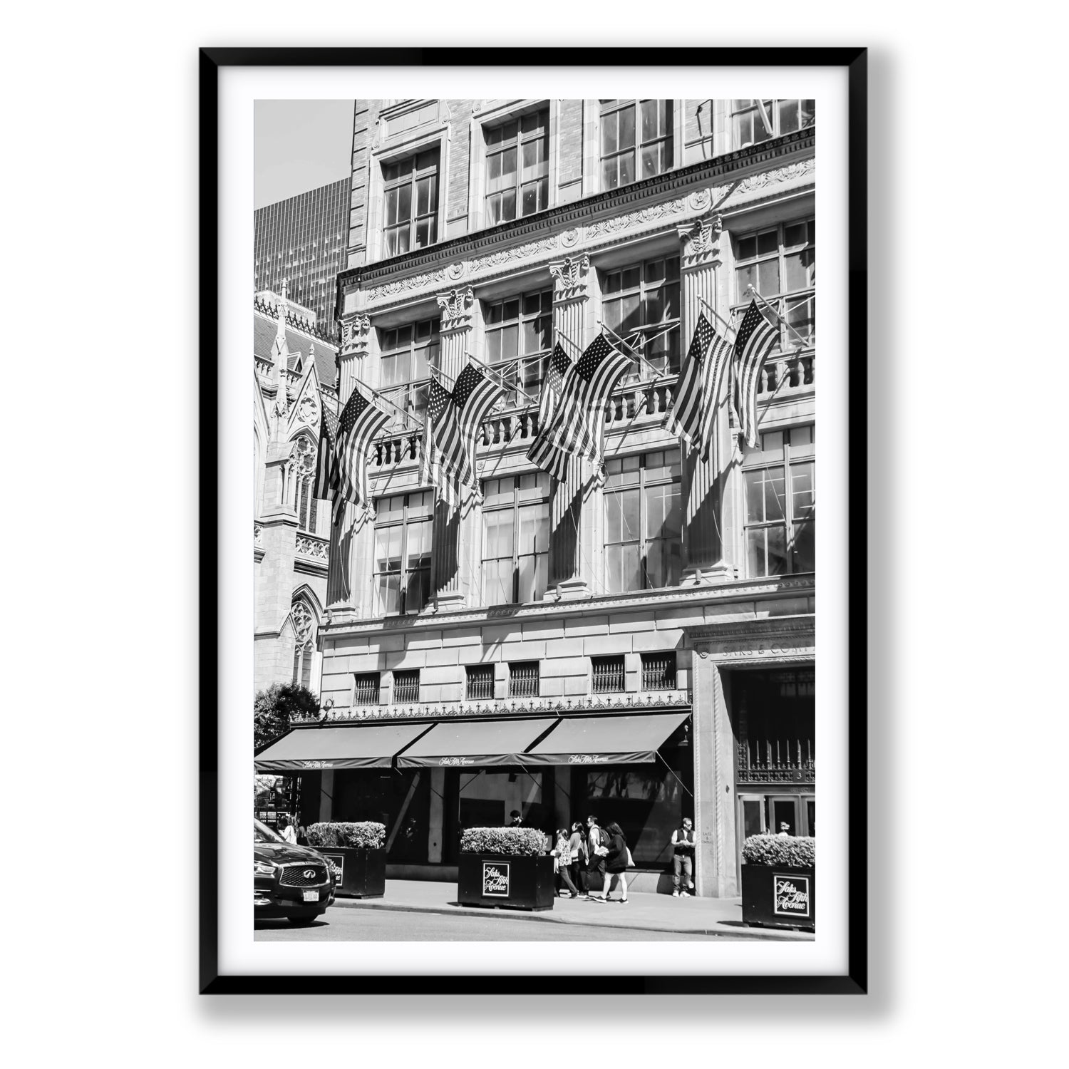 Luxury On Fifth fine art print, New York, United States, Statement, Black Frame · Matboard, Fine Art Print