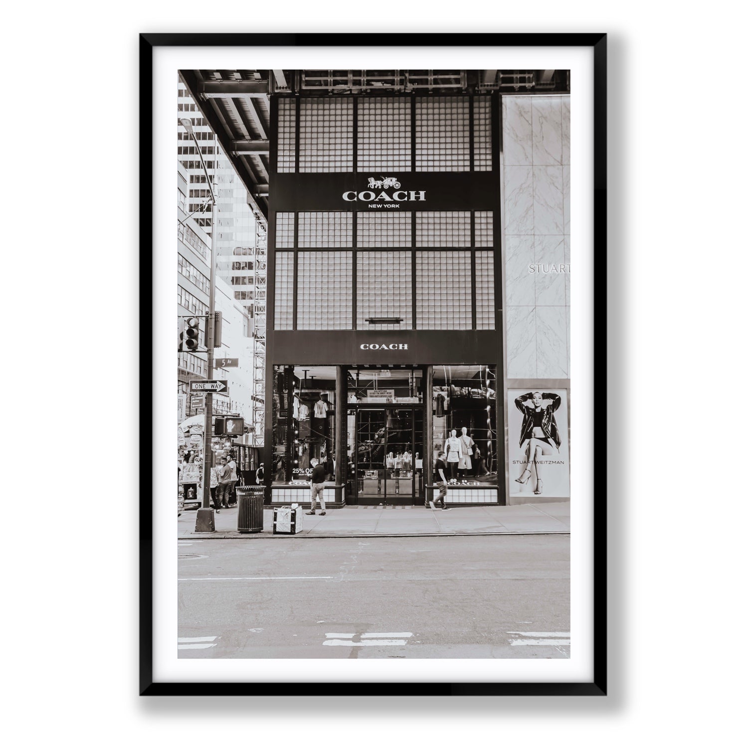 Coach Uptown fine art print, New York, United States, Statement, Black Frame · Matboard, Fine Art Print