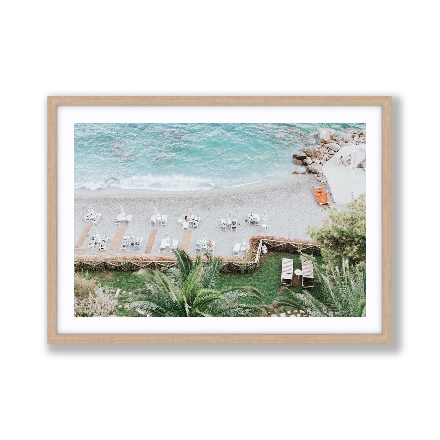 Elysian fine art print, Amalfi, Italy, Giant, Natural Oak Frame · Matboard, Fine Art Print