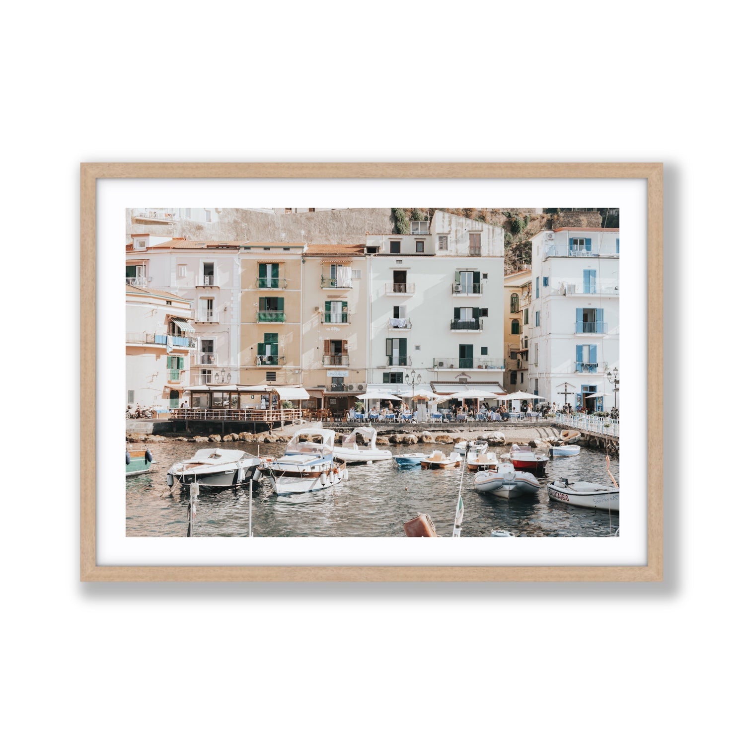 L'Insenatura fine art print, Sorrento, Italy, Giant, Natural Oak Frame · Matboard, Fine Art Print