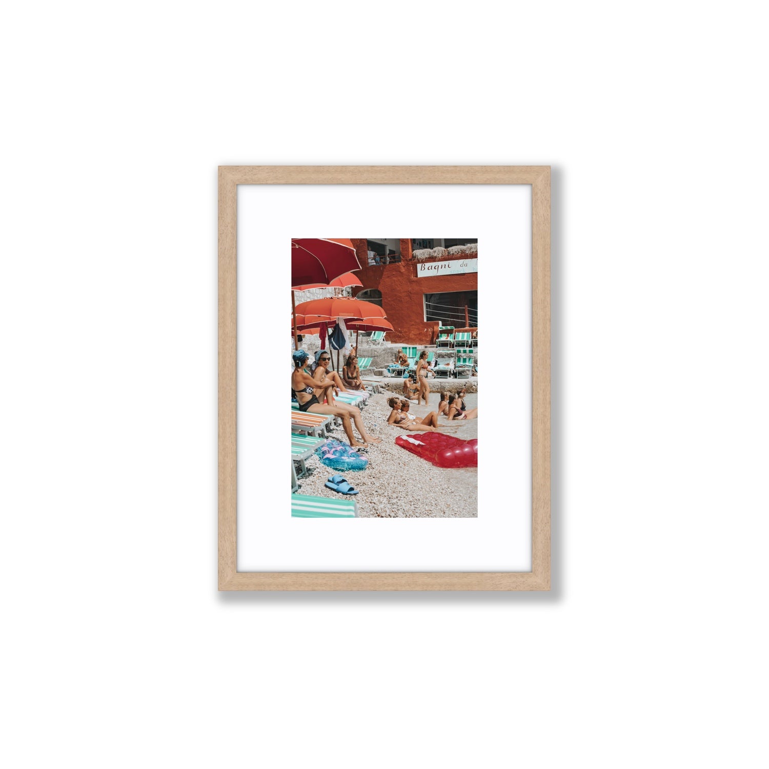 La Dolce Vita fine art print, Capri, Italy, Small, Natural Oak Frame · Matboard, Fine Art Print