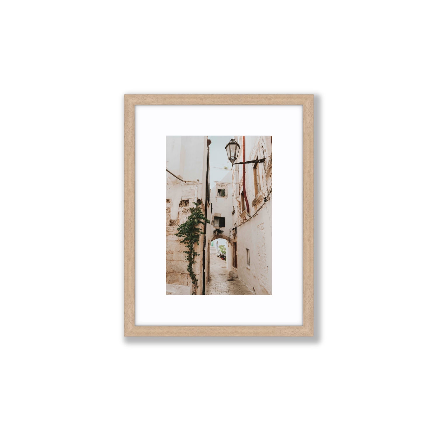 Labyrinth Lanes fine art print, Puglia, Italy, Small, Natural Oak Frame · Matboard, Fine Art Print