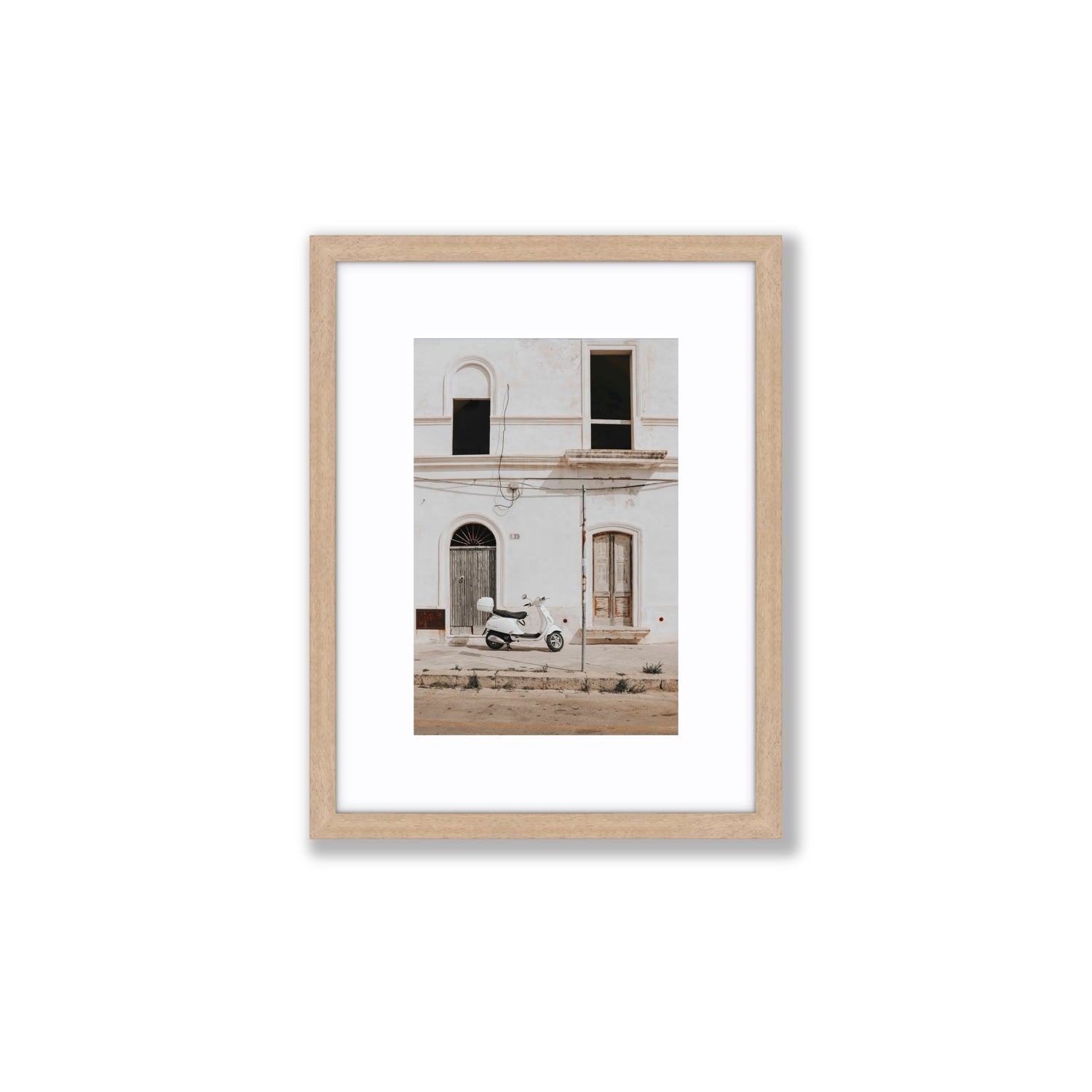Radiant Ride fine art print, Puglia, Italy, Small, Natural Oak Frame · Matboard, Fine Art Print