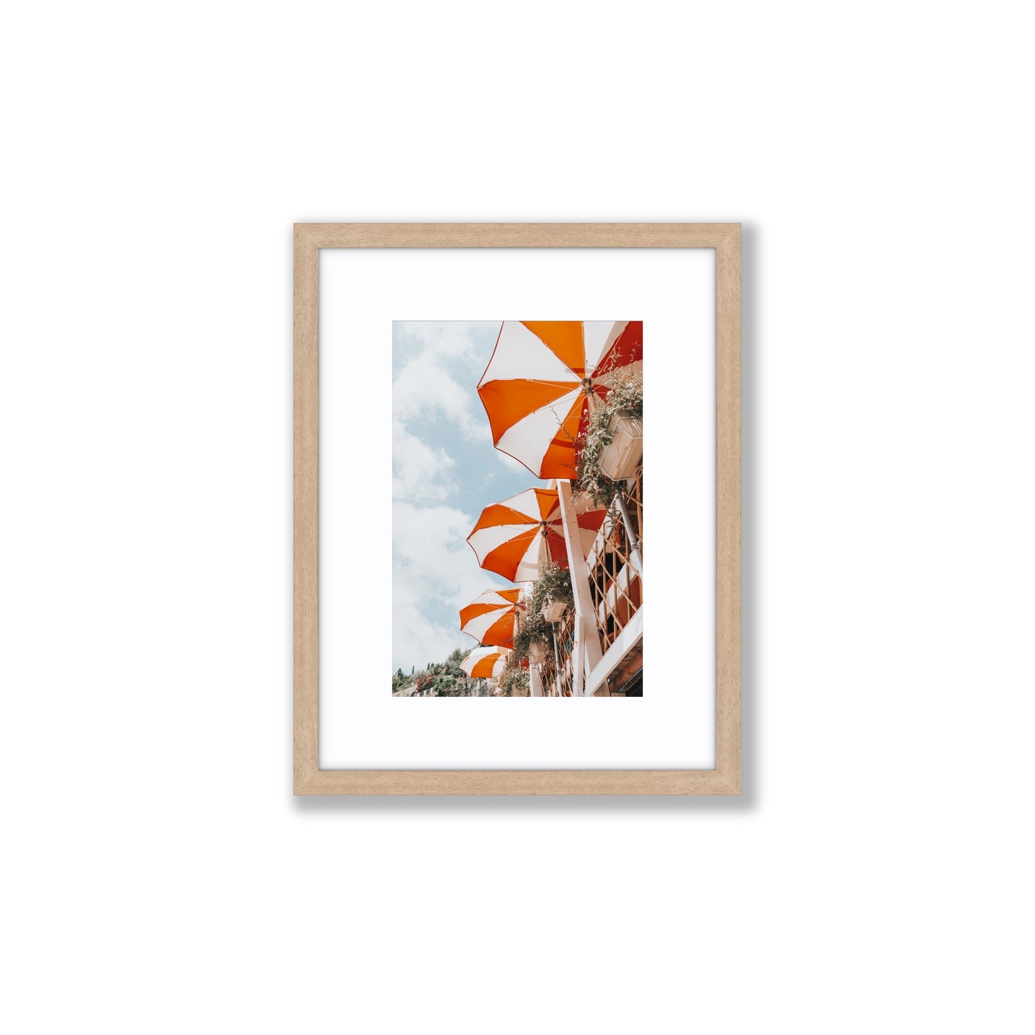Mantienilo Semplice fine art print, Positano, Italy, Small, Natural Oak Frame · Matboard, Fine Art Print