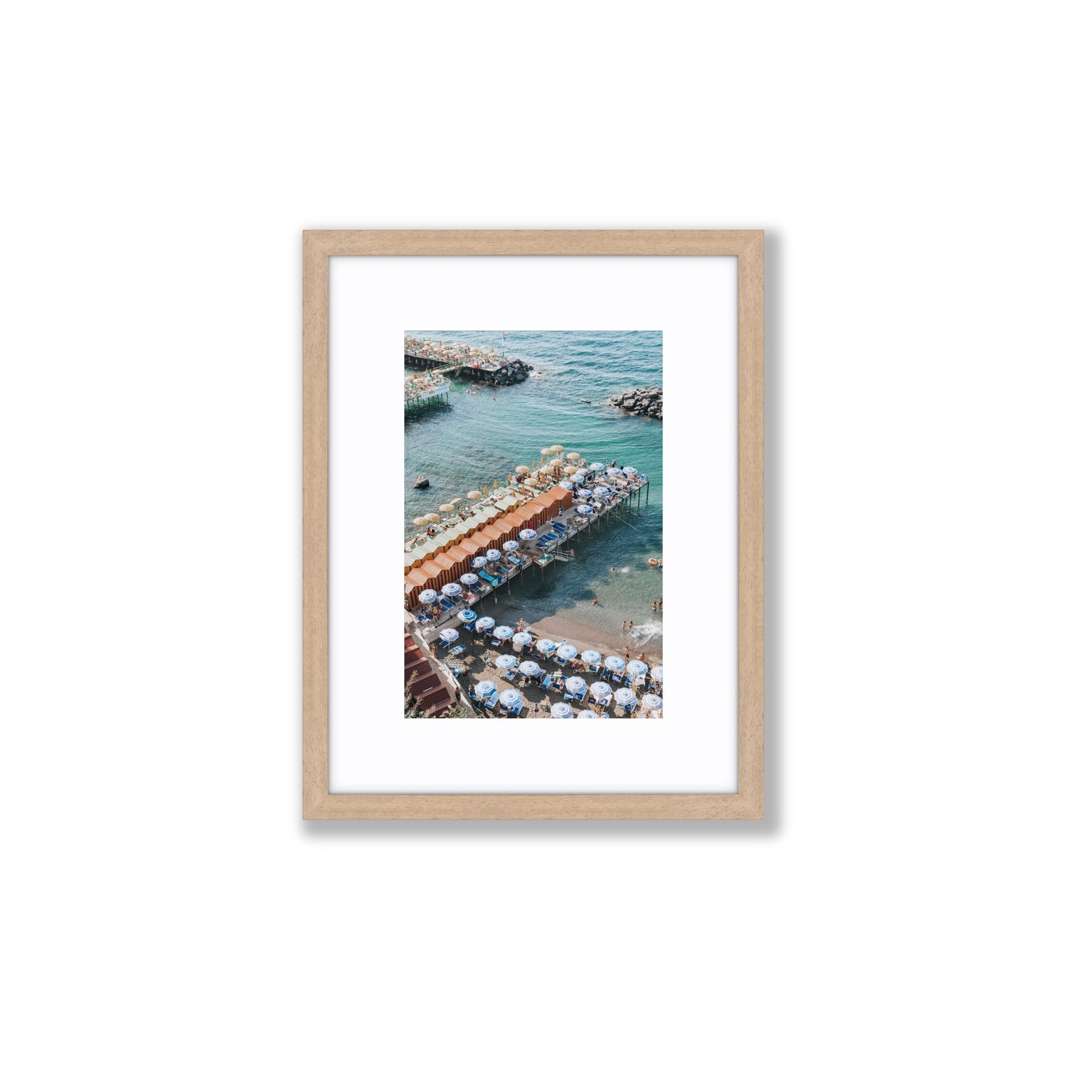Ocean Fantasy fine art print, Sorrento, Italy, Small, Natural Oak Frame · Matboard, Fine Art Print