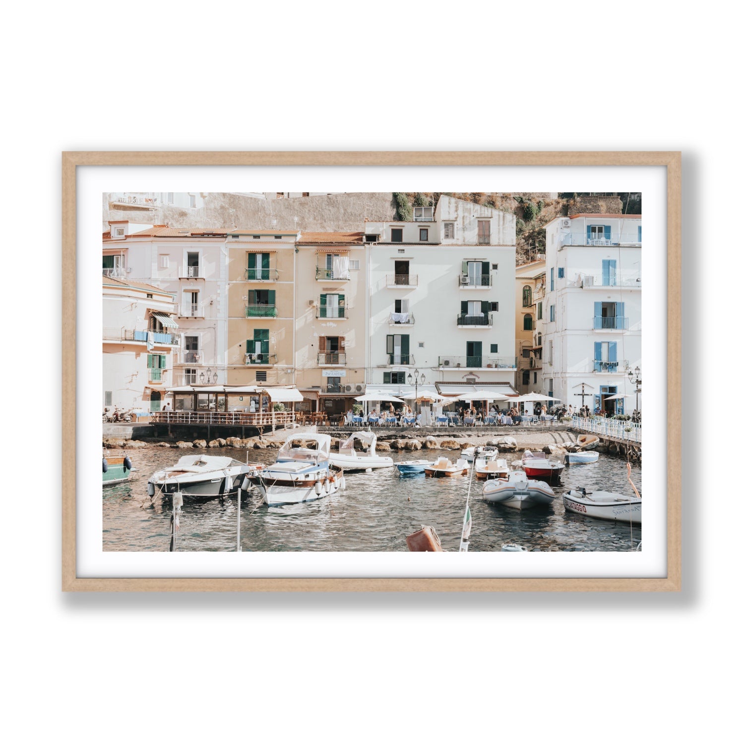 L'Insenatura fine art print, Sorrento, Italy, Gallery, Natural Oak Frame · Matboard, Fine Art Print