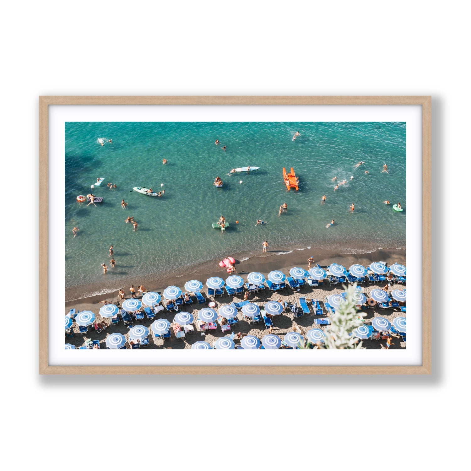The Sea of Tranquility fine art print, Sorrento, Italy, Gallery, Natural Oak Frame · Matboard, Fine Art Print