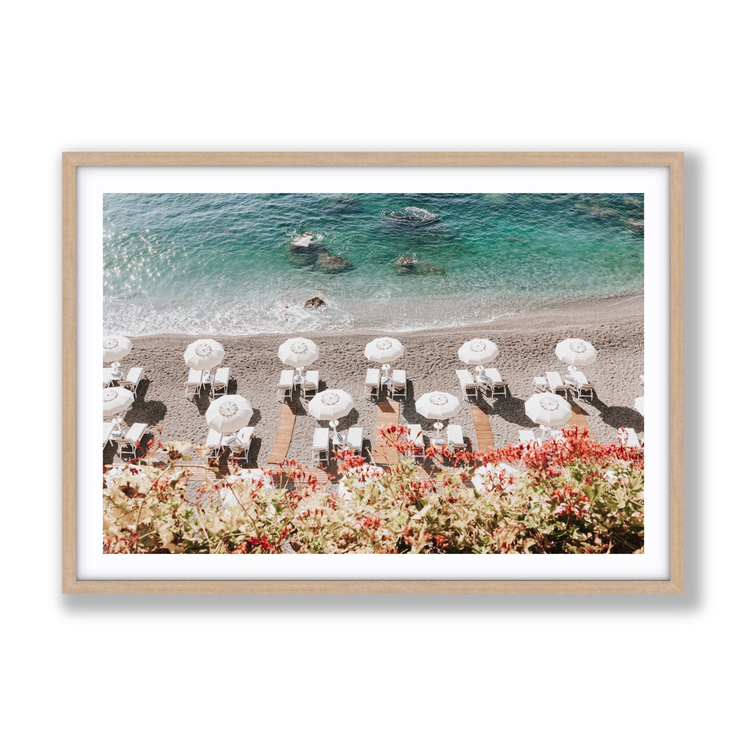 Coastal Charms fine art print, Amalfi, Italy, Gallery, Natural Oak Frame · Matboard, Fine Art Print