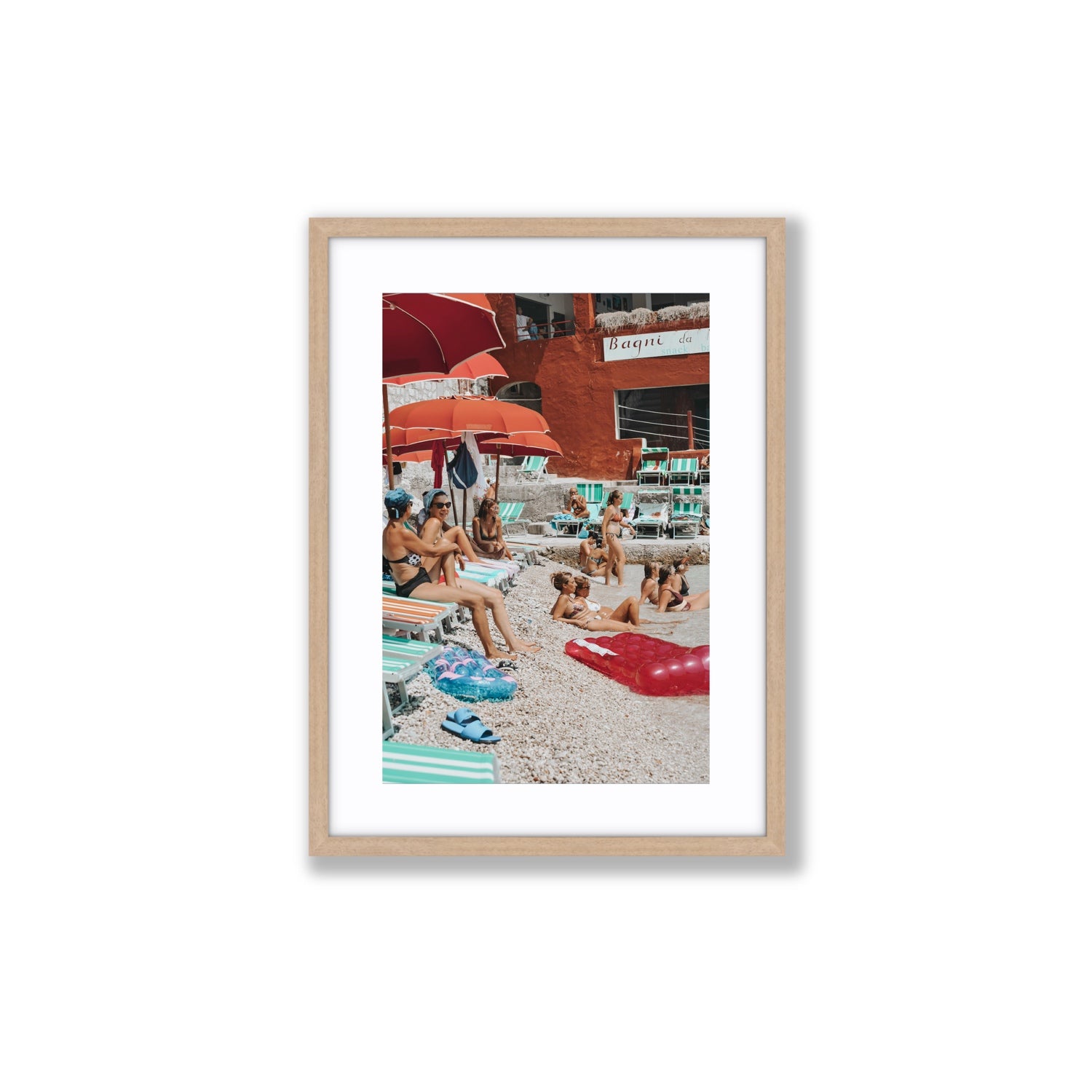 La Dolce Vita fine art print, Capri, Italy, Medium, Natural Oak Frame · Matboard, Fine Art Print