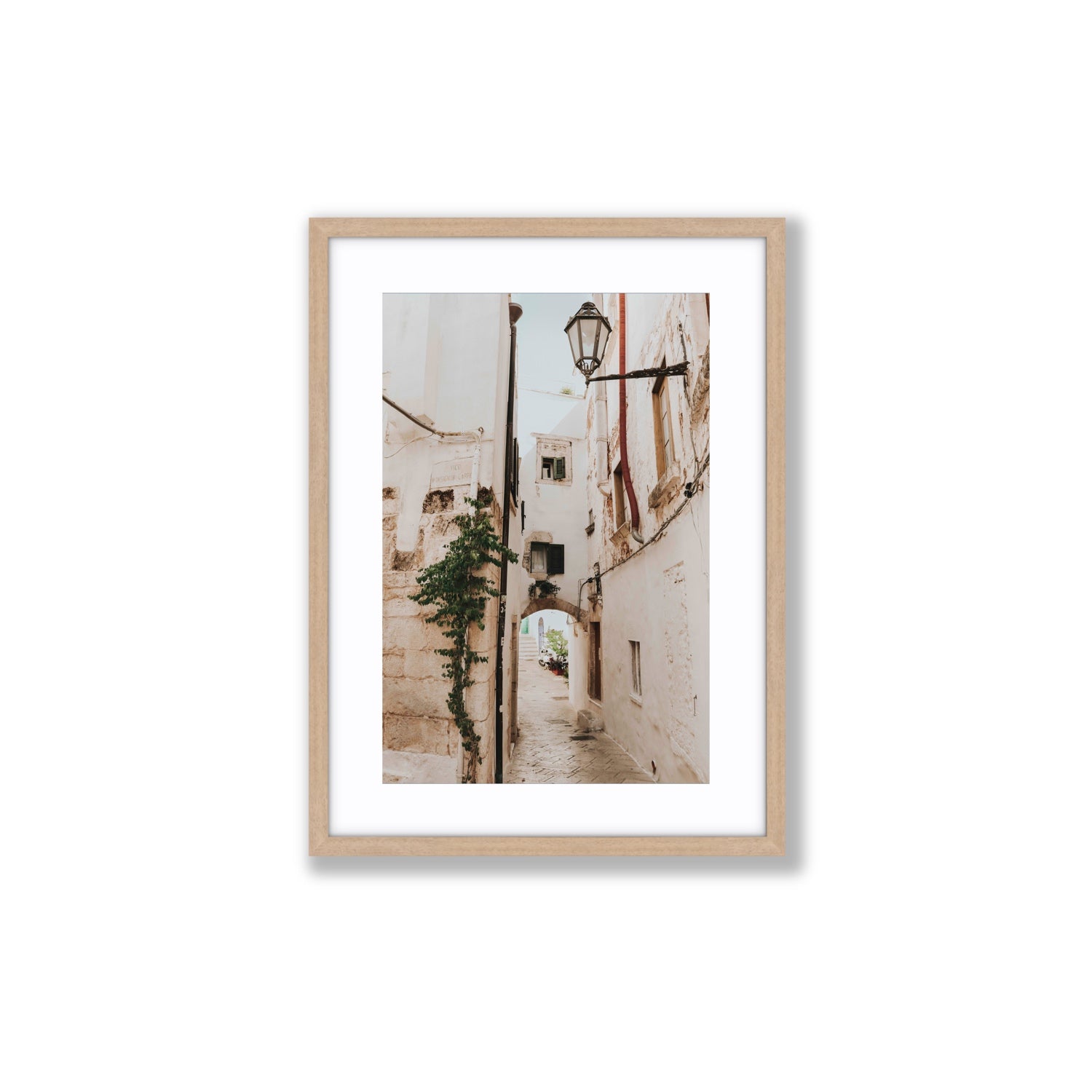 Labyrinth Lanes fine art print, Puglia, Italy, Medium, Natural Oak Frame · Matboard, Fine Art Print