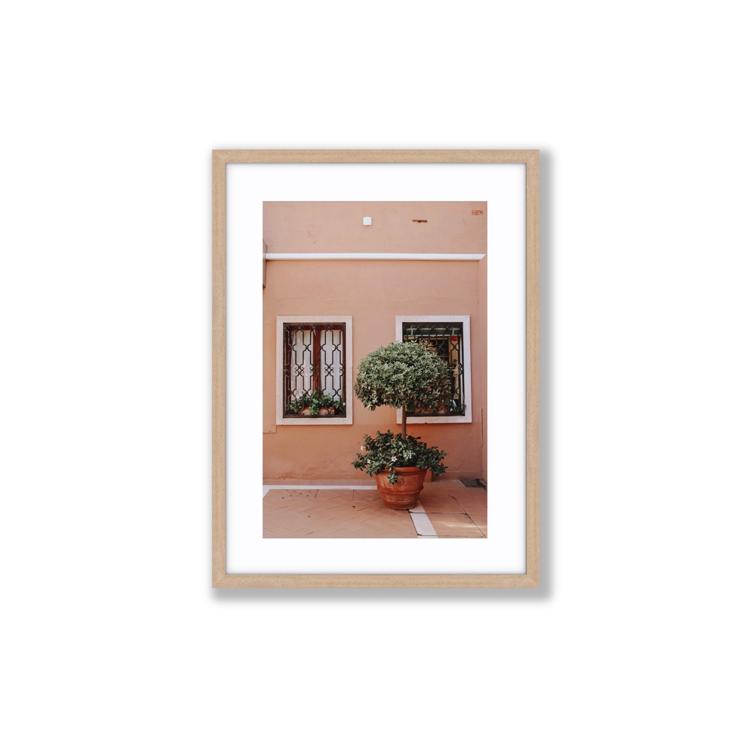 Semplicemente Bello Venice Italian wall art Medium fine art print in natural oak frame with matboard