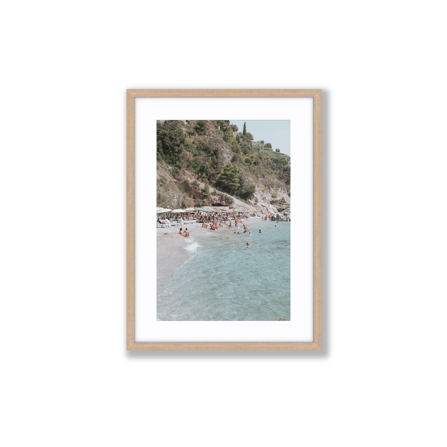 Mediterranean Magic fine art print, Amalfi, Italy, Medium, Natural Oak Frame · Matboard, Fine Art Print
