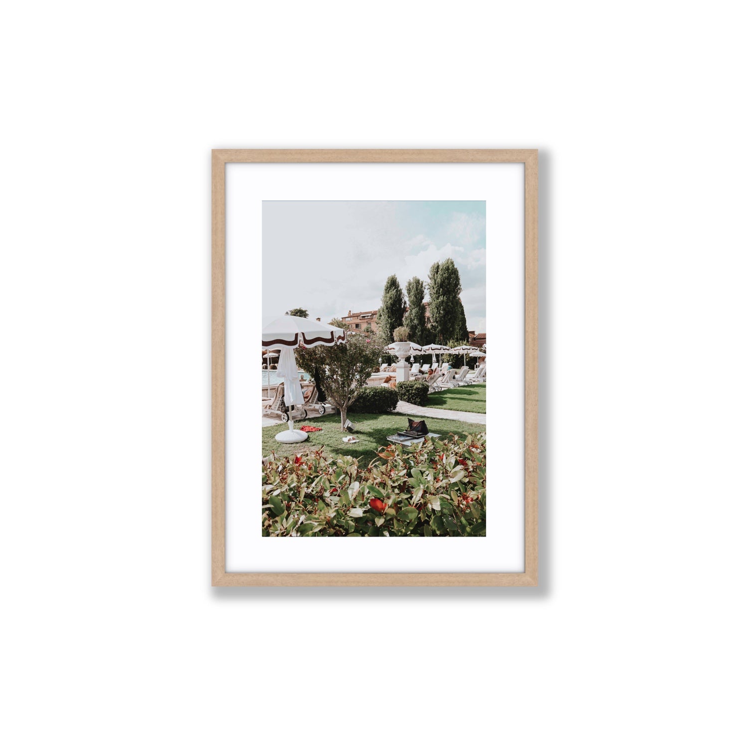 La Serenissima Venice Italian wall art Medium fine art print in natural oak frame with matboard