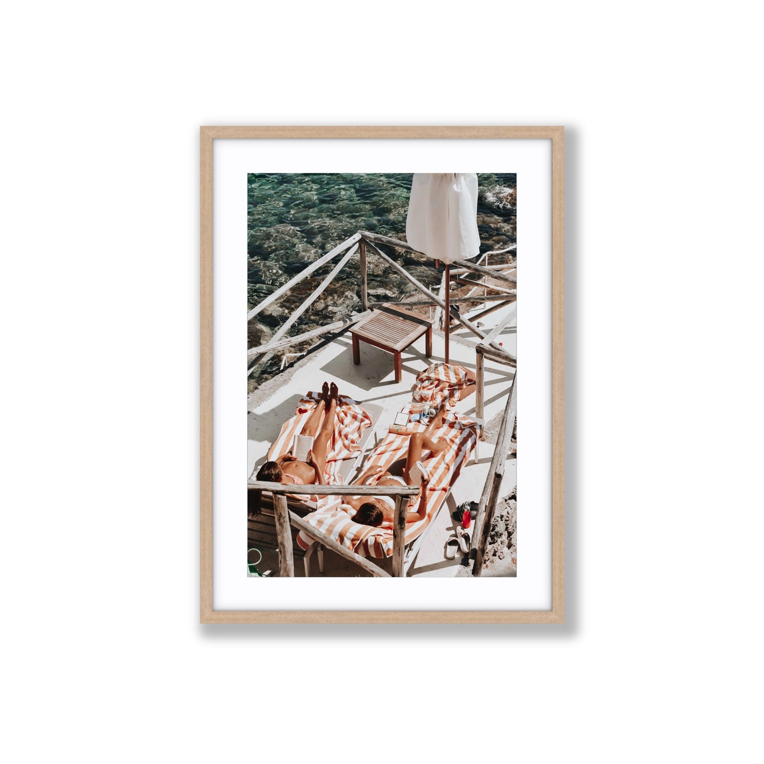 Sun Kissed fine art print, Tuscany, Italy, Large, Natural Oak Frame · Matboard, Fine Art Print