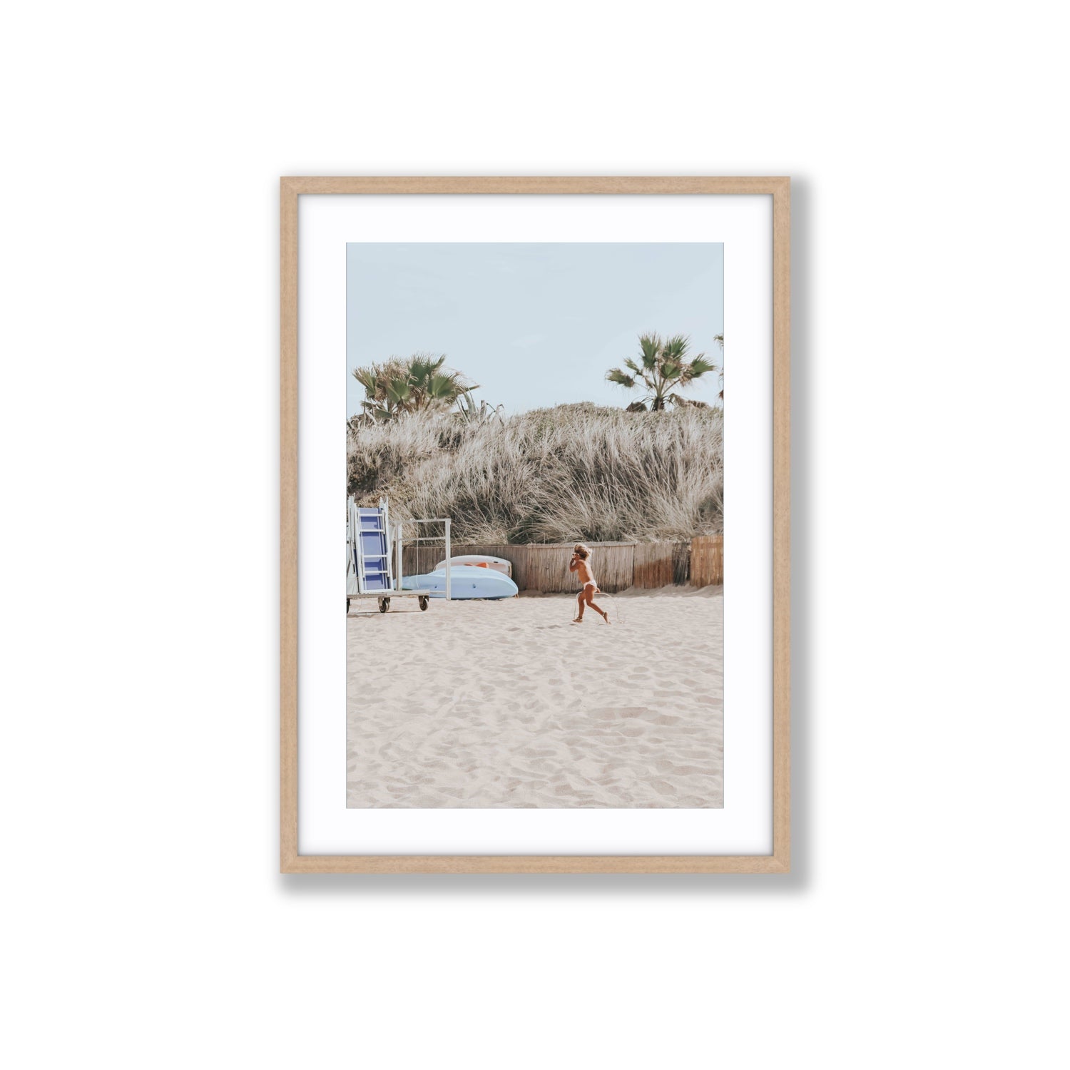 Little Explorer fine art print, Puglia, Italy, Large, Natural Oak Frame · Matboard, Fine Art Print
