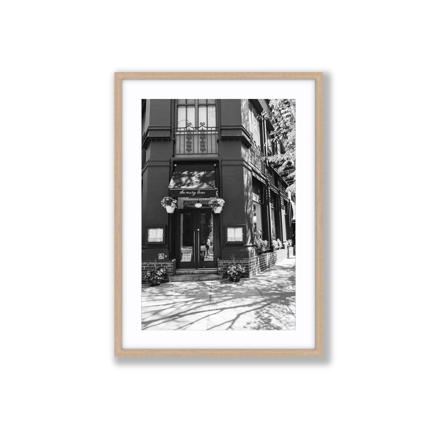 Mary's Corner fine art print, New York, United States, Large, Natural Oak Frame · Matboard, Fine Art Print
