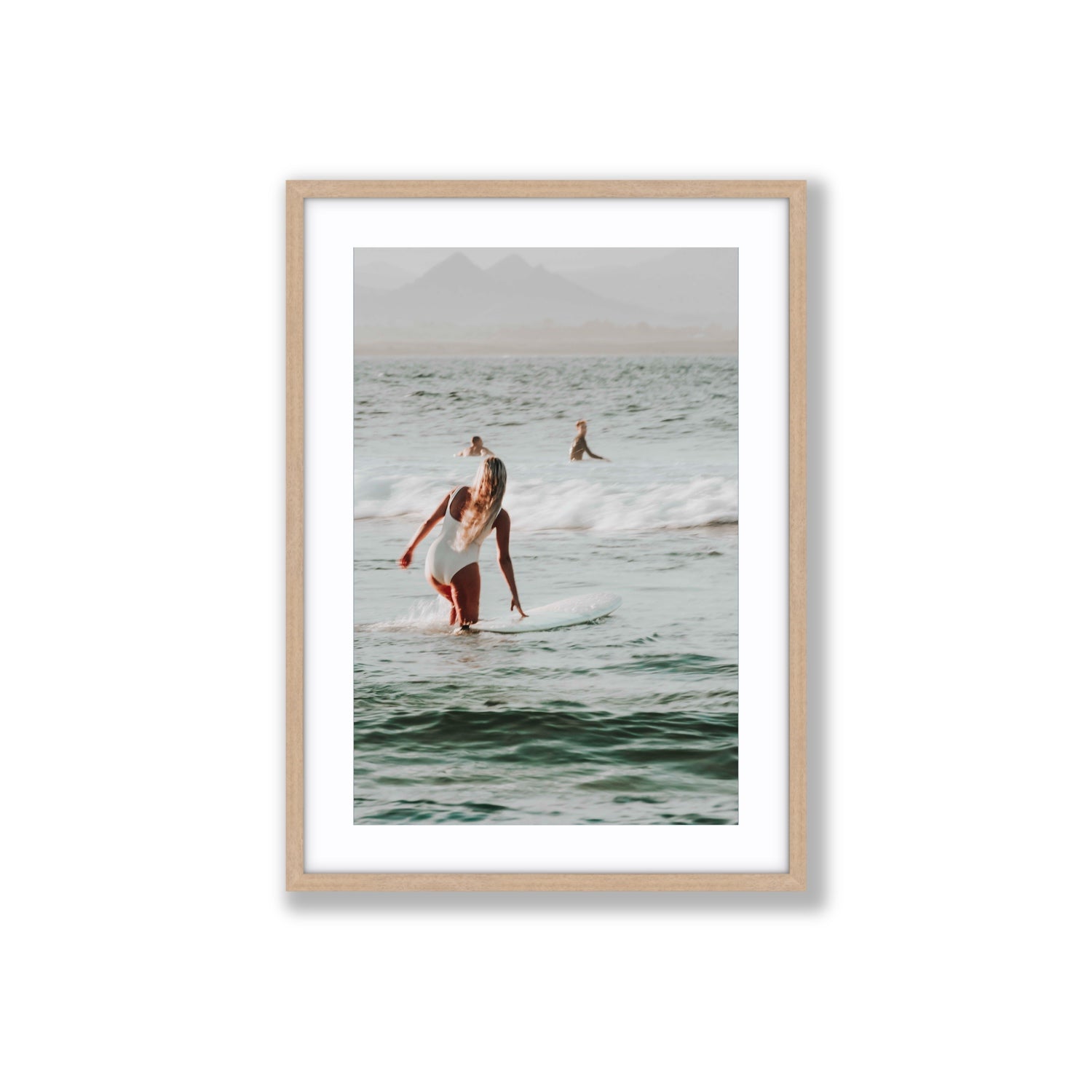 Blondie fine art print, Byron Bay, Australia, Large, Natural Oak Frame · Matboard, Fine Art Print