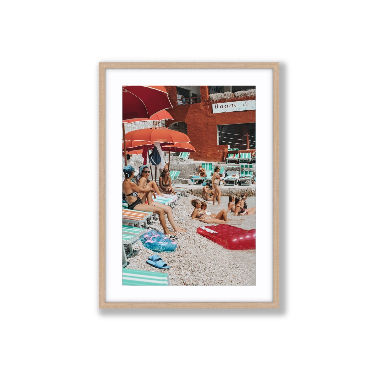La Dolce Vita fine art print, Capri, Italy, Large, Natural Oak Frame · Matboard, Fine Art Print