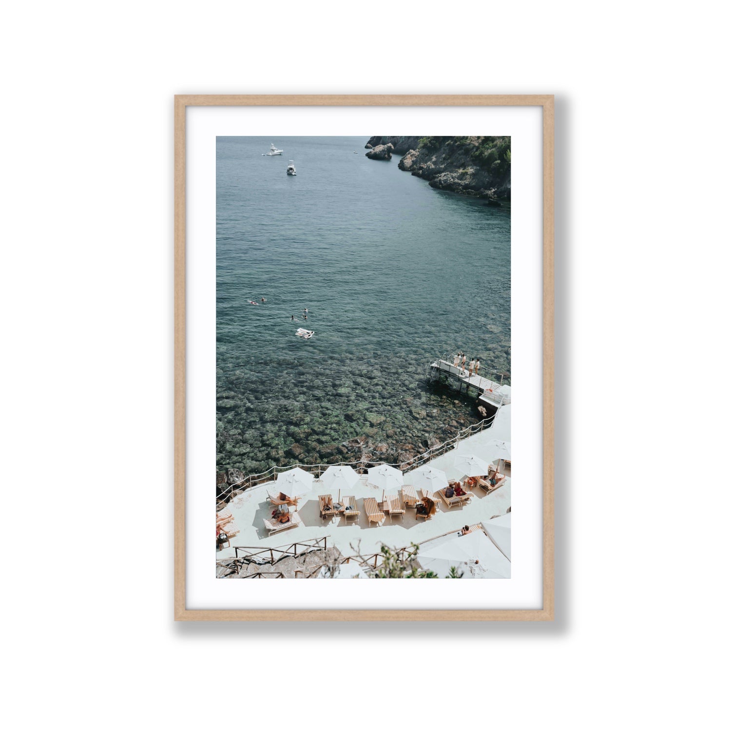 Until The Sun Goes Down Tuscany Italian decor wall art Extra Large fine art print in natural oak frame with matboard
