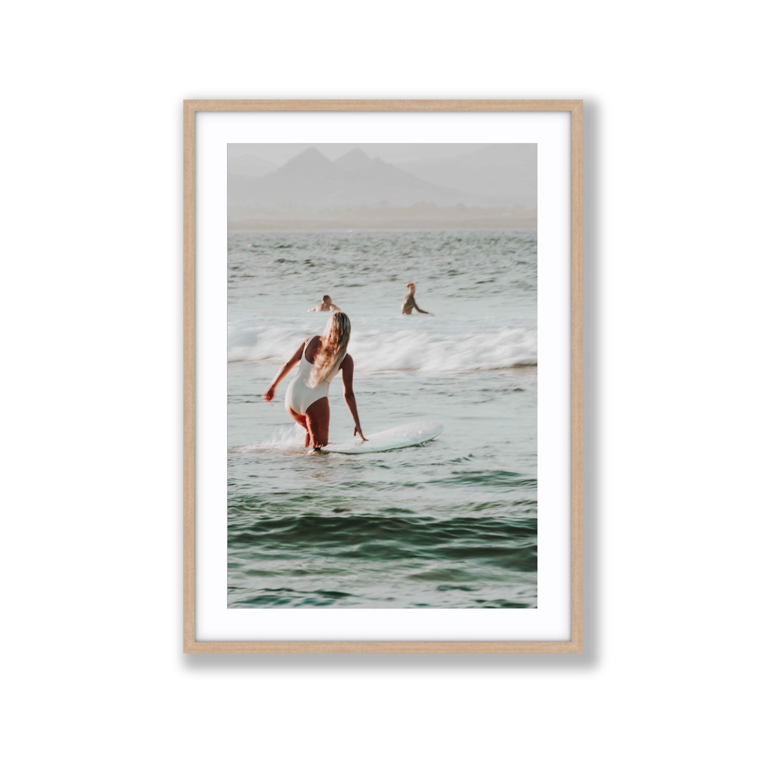 Blondie fine art print, Byron Bay, Australia, Extra Large, Natural Oak Frame · Matboard, Fine Art Print