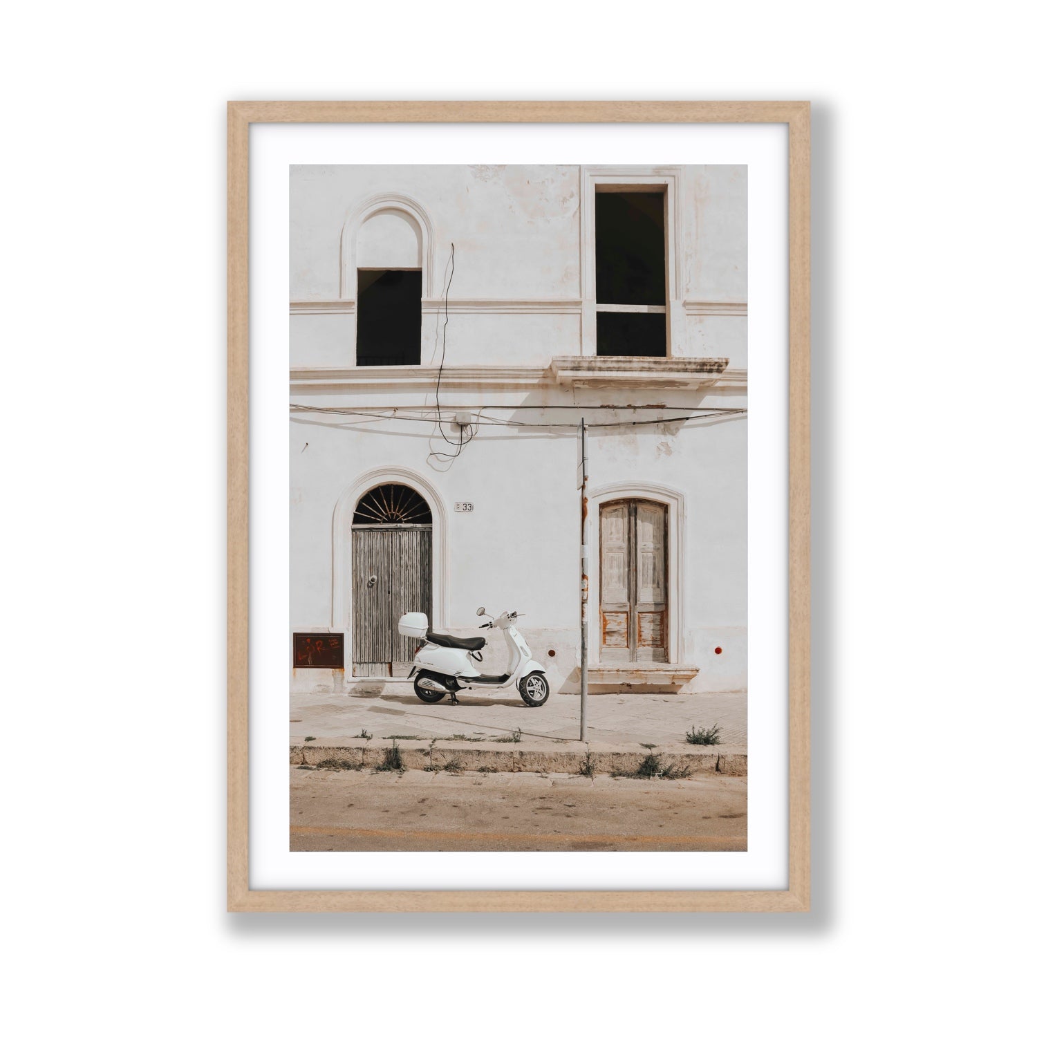 Radiant Ride fine art print, Puglia, Italy, Giant, Natural Oak Frame · Matboard, Fine Art Print