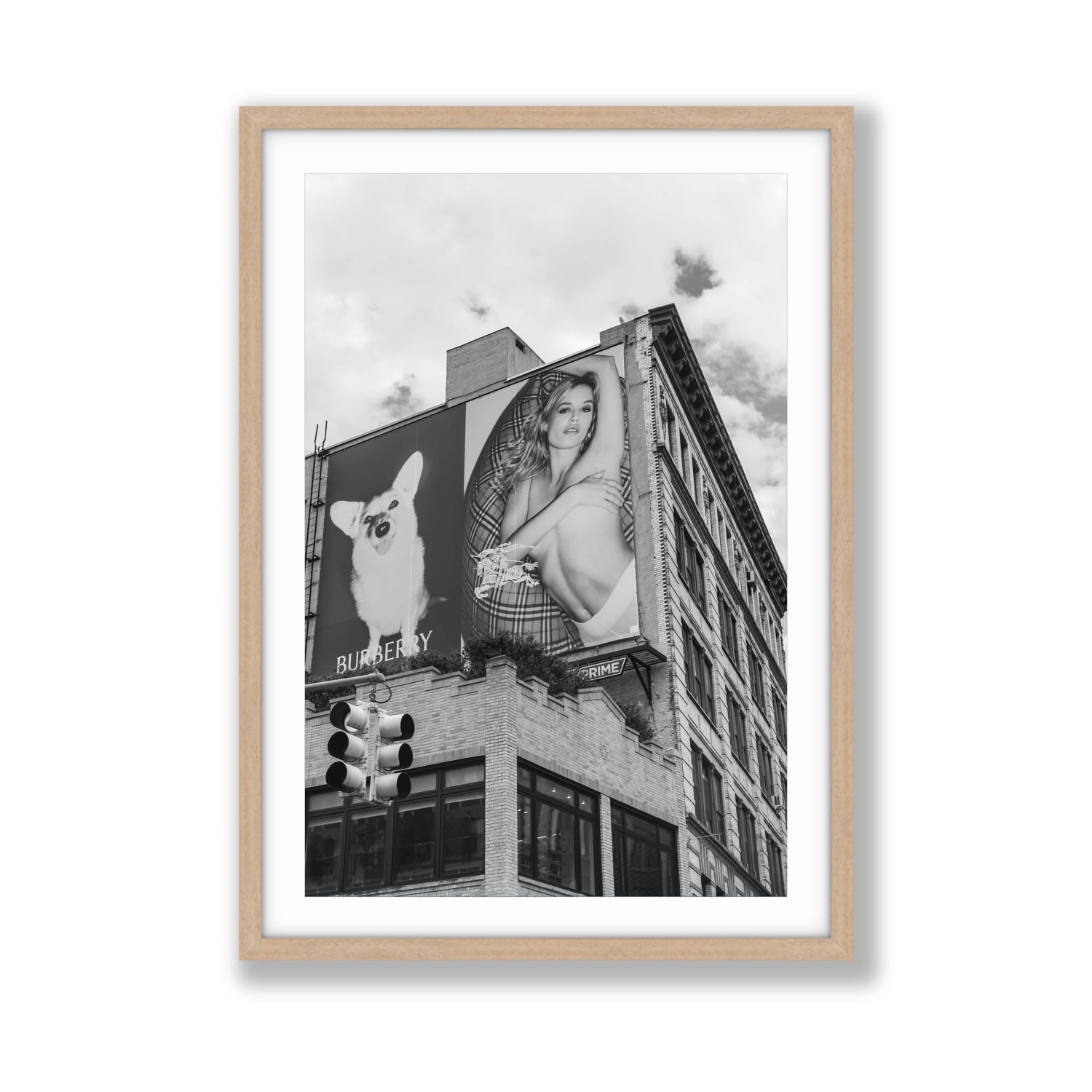 Dynamic Duo fine art print, New York, United States, Giant, Natural Oak Frame · Matboard, Fine Art Print