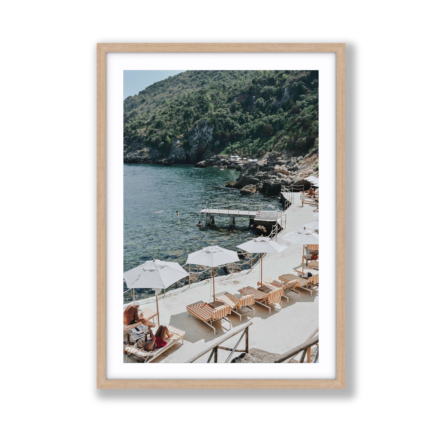 Always Better Together fine art print, Tuscany, Italy, Giant, Natural Oak Frame · Matboard, Fine Art Print