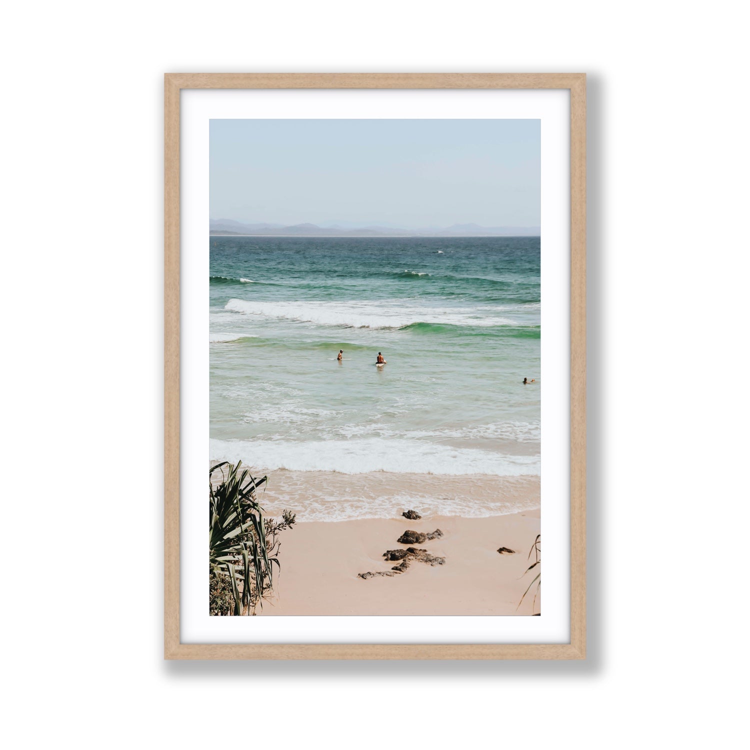 Lets Go Trippin' fine art print, Byron Bay, Australia, Giant, Natural Oak Frame · Matboard, Fine Art Print
