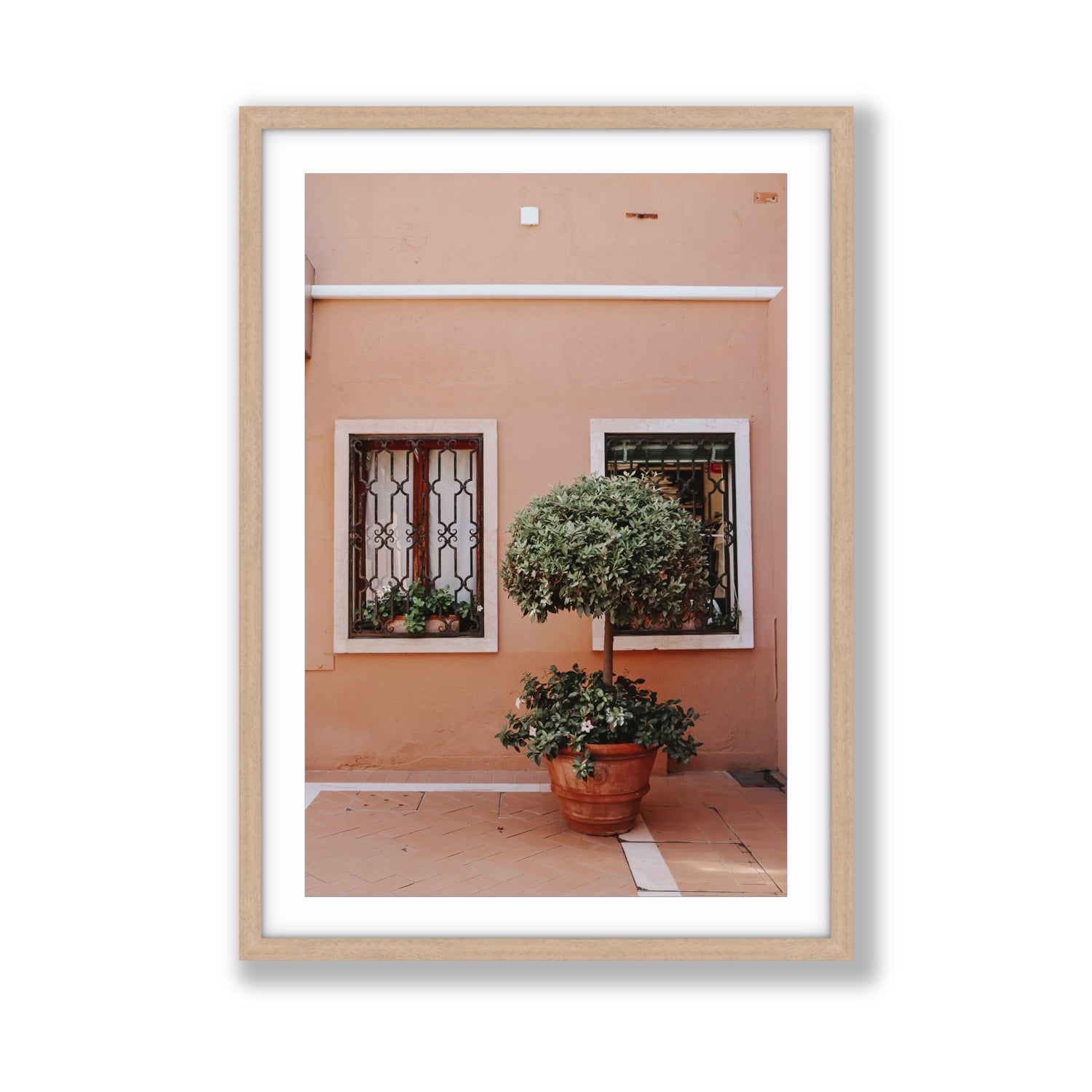 Semplicemente Bello Venice Italian wall art Giant fine art print in natural oak frame with matboard