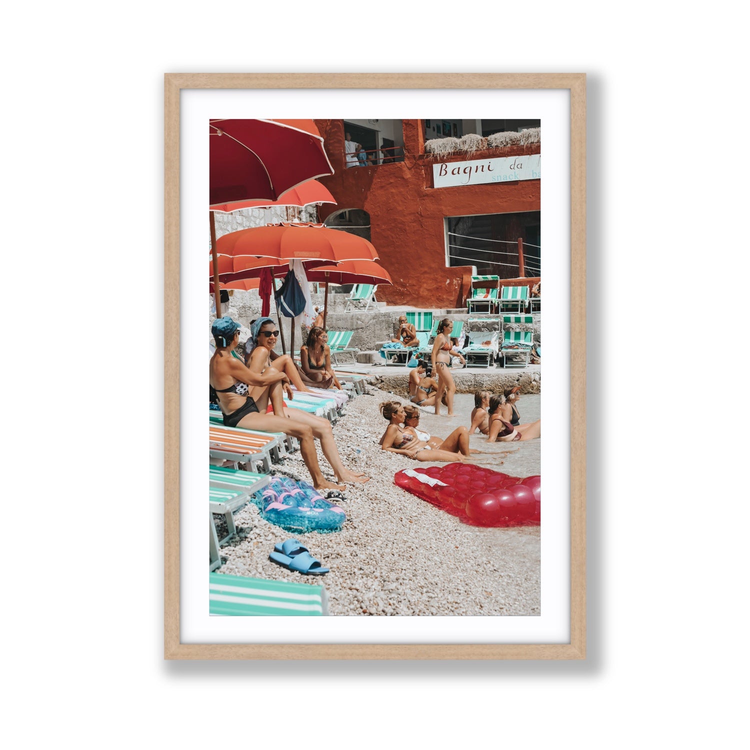 La Dolce Vita fine art print, Capri, Italy, Giant, Natural Oak Frame · Matboard, Fine Art Print