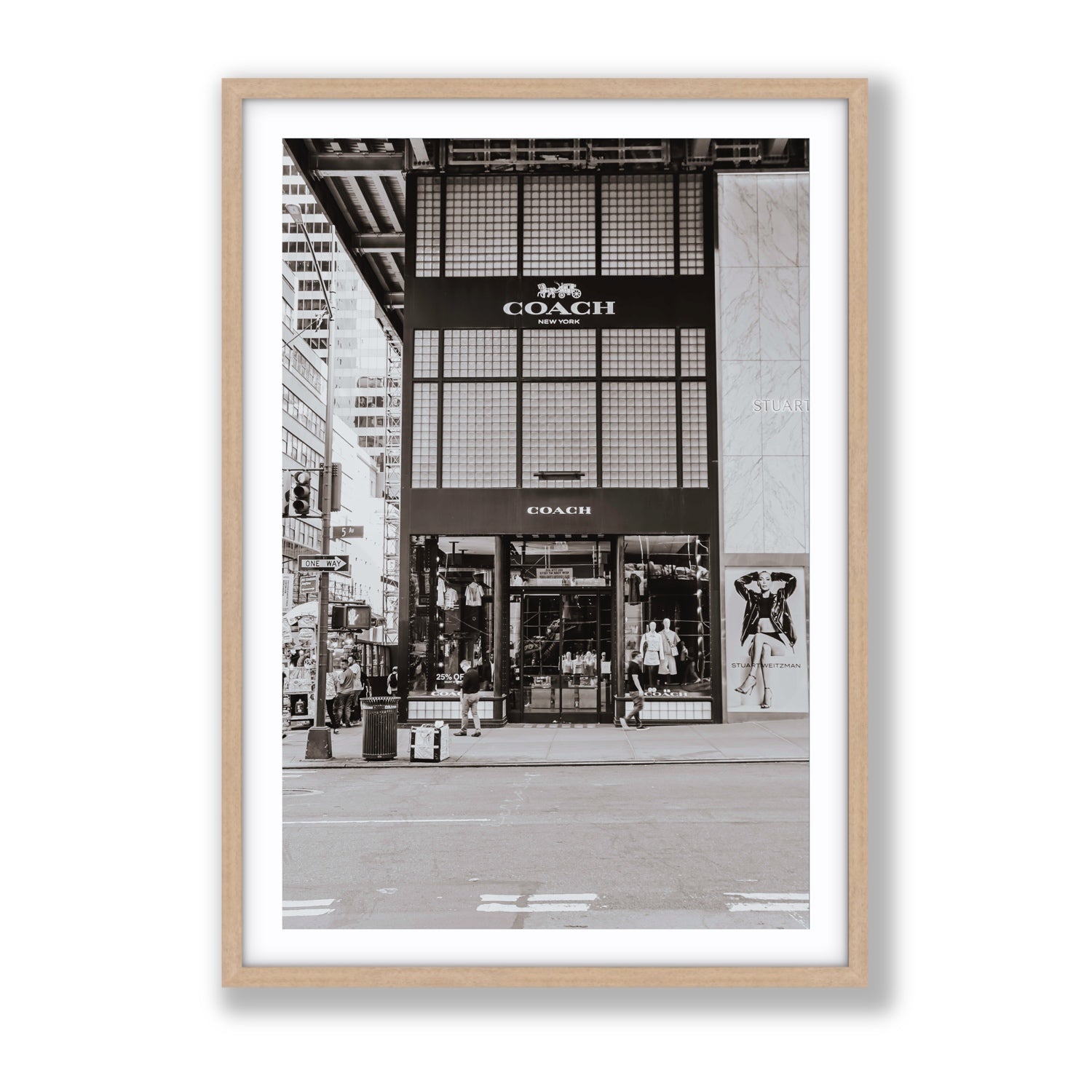 Coach Uptown fine art print, New York, United States, Gallery, Natural Oak Frame · Matboard, Fine Art Print