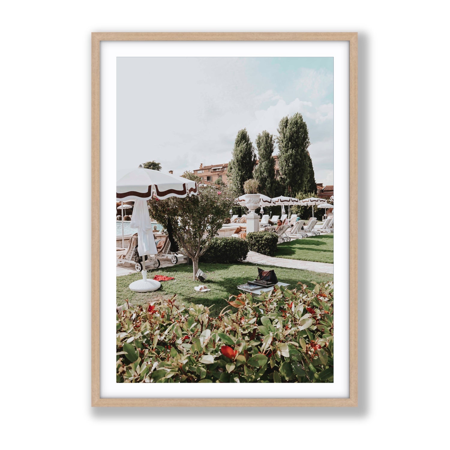 La Serenissima Venice Italian wall art Gallery fine art print in natural oak frame with matboard