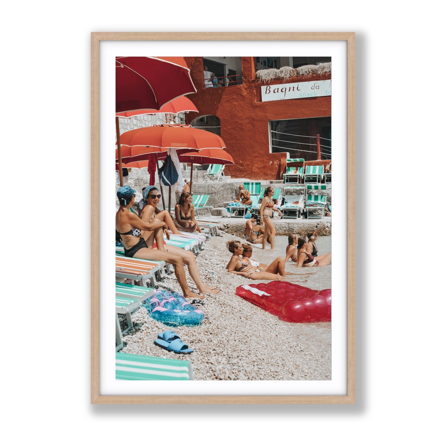 La Dolce Vita fine art print, Capri, Italy, Gallery, Natural Oak Frame · Matboard, Fine Art Print