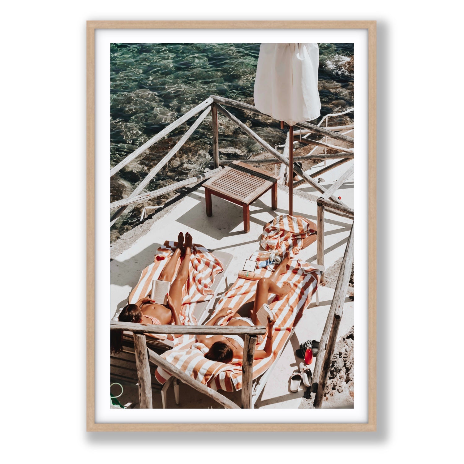 Sun Kissed fine art print, Tuscany, Italy, Statement, Natural Oak Frame · Matboard, Fine Art Print