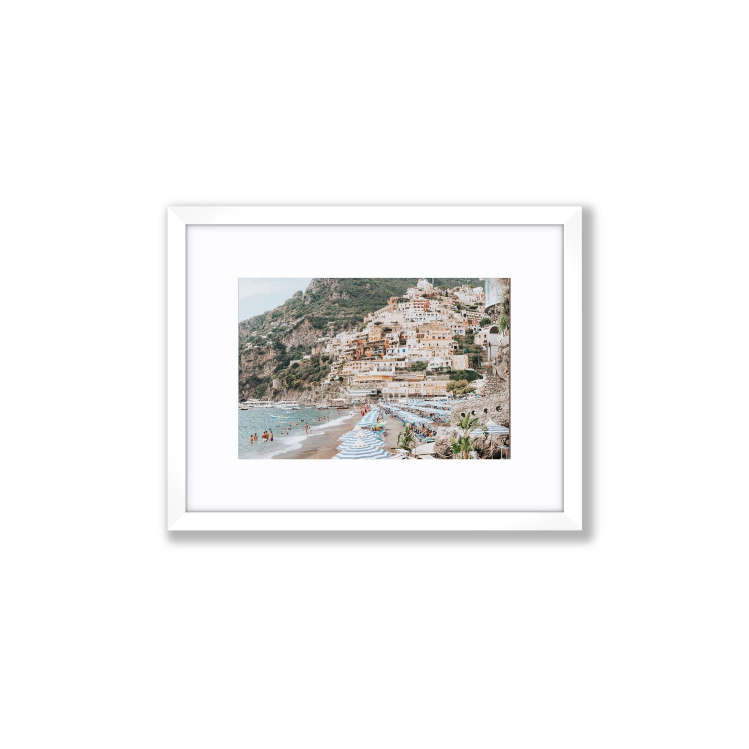 Villagio Sul Mare fine art print, Positano, Italy, Small, White Frame · Matboard, Fine Art Print