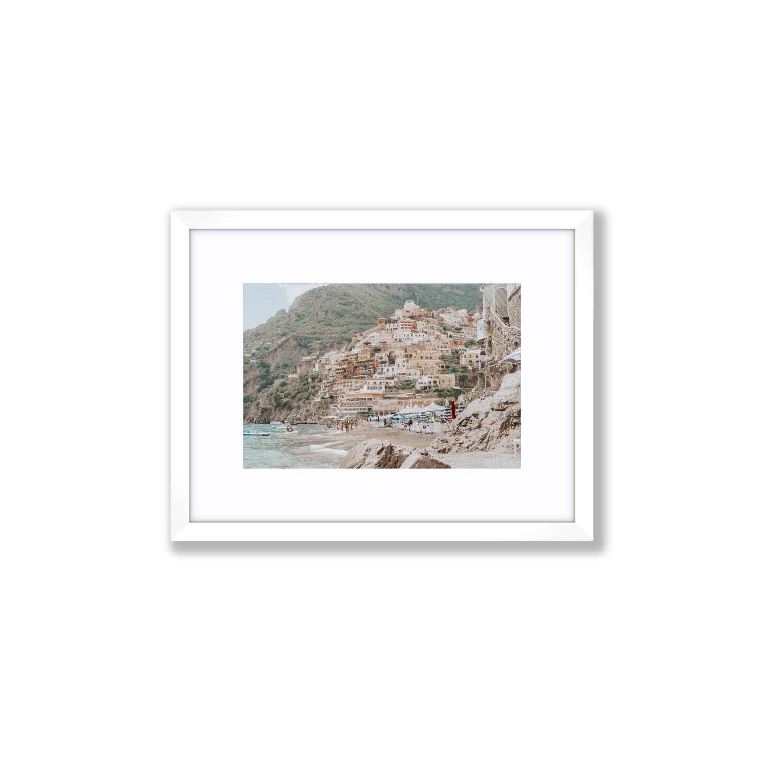 Sogno di Positano fine art print, Positano, Italy, Small, White Frame · Matboard, Fine Art Print