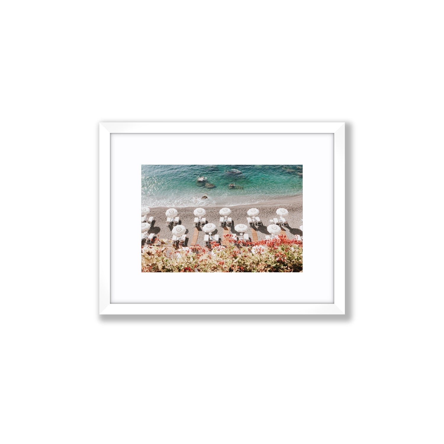 Coastal Charms fine art print, Amalfi, Italy, Small, White Frame · Matboard, Fine Art Print