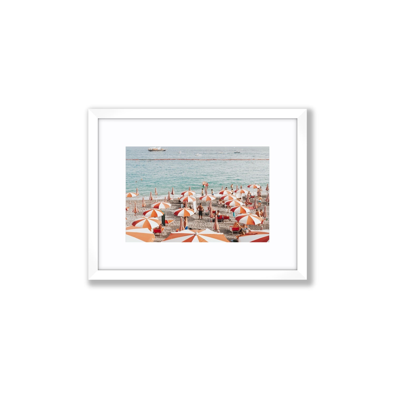 That's Amore Amalfi Mediterranean wall art Small fine art print in white frame with matboard