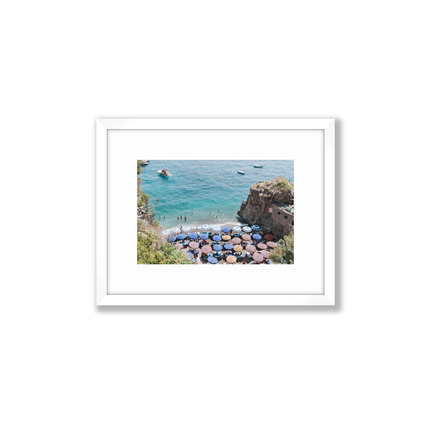 The Cove fine art print, Positano, Italy, Small, White Frame · Matboard, Fine Art Print