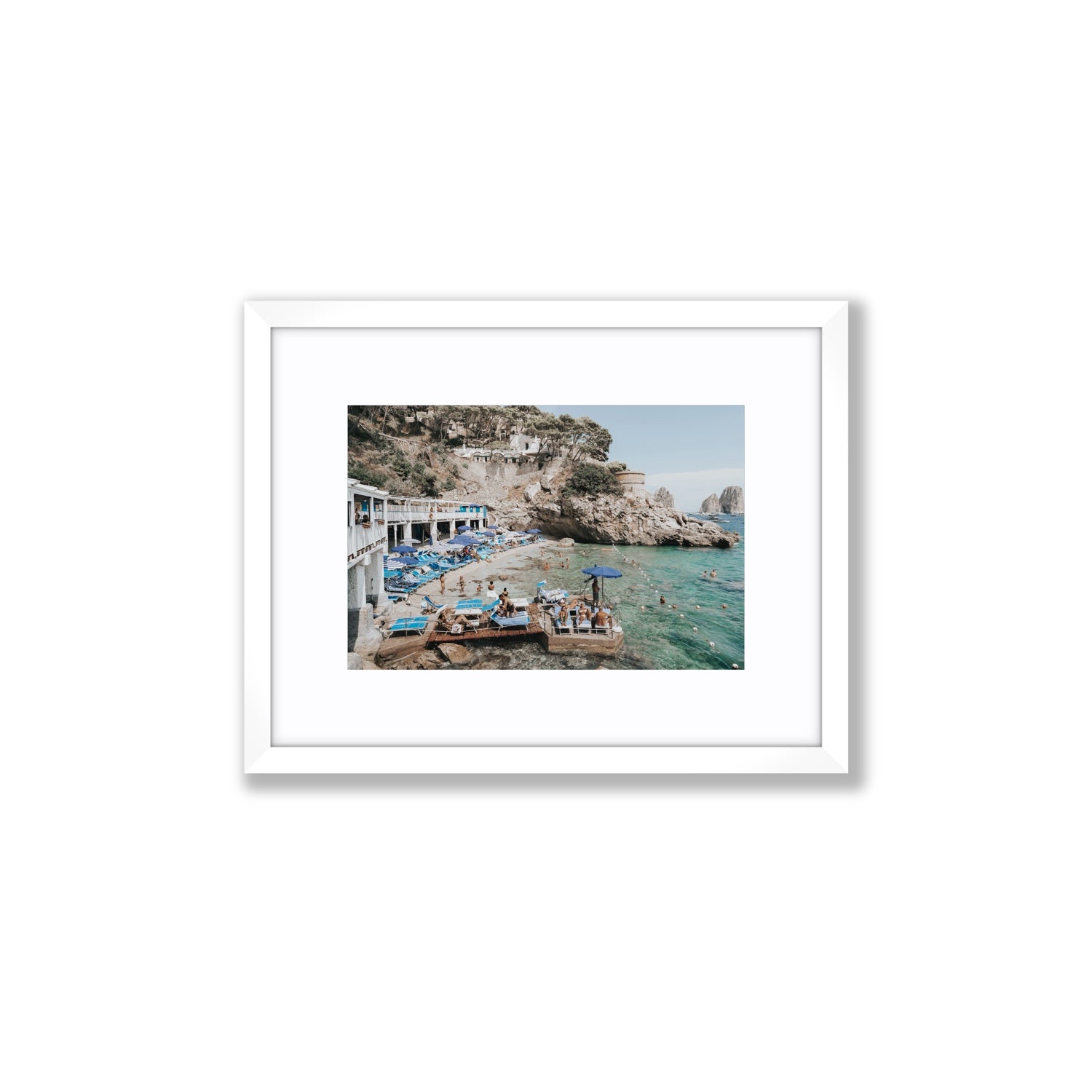 Vita Bella fine art print, Capri, Italy, Small, White Frame · Matboard, Fine Art Print