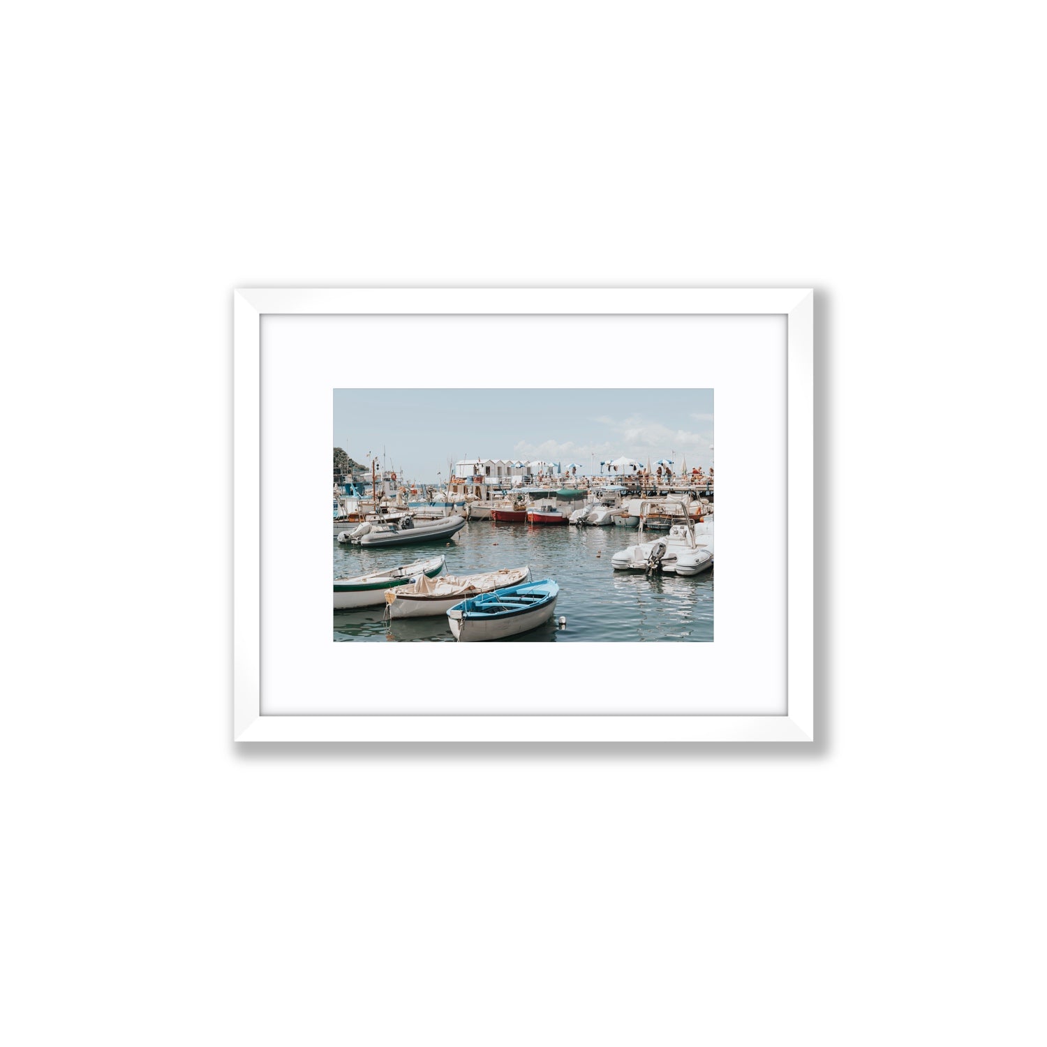 Antico Porto fine art print, Sorrento, Italy, Small, White Frame · Matboard, Fine Art Print