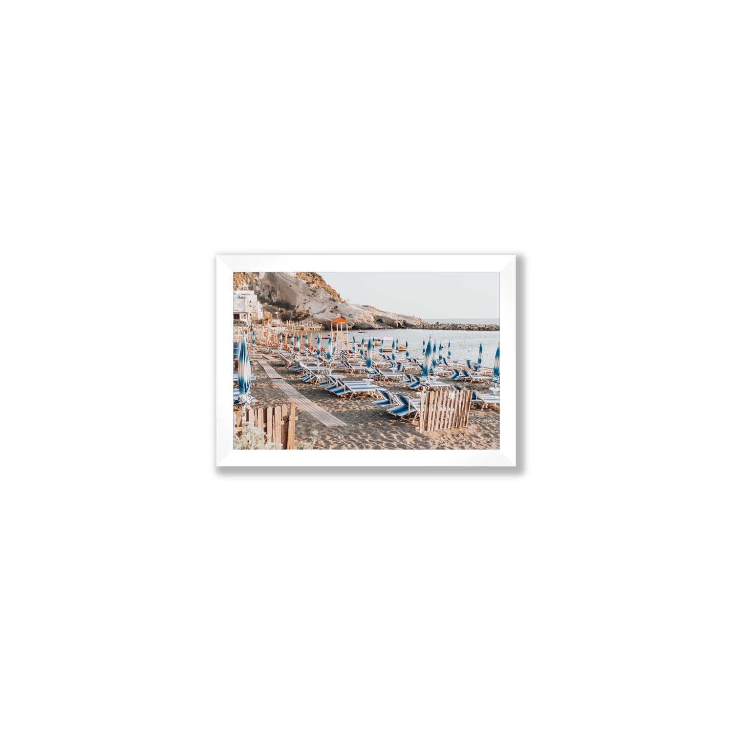 Sandy Daydreams fine art print, Ischia, Italy, Small, White Frame · Full Bleed, Fine Art Print