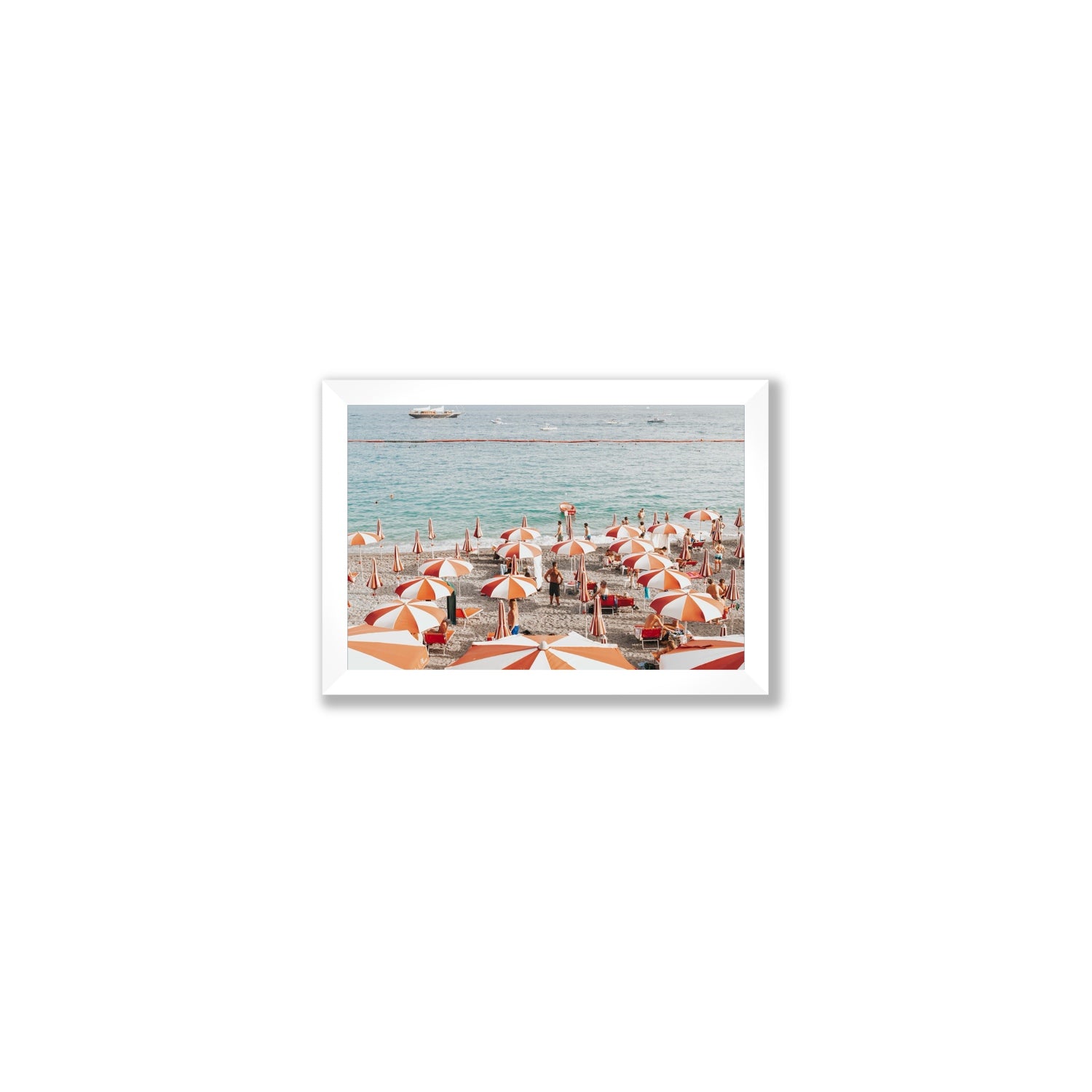 That's Amore Amalfi Mediterranean wall art Small full-bleed fine art print in white frame