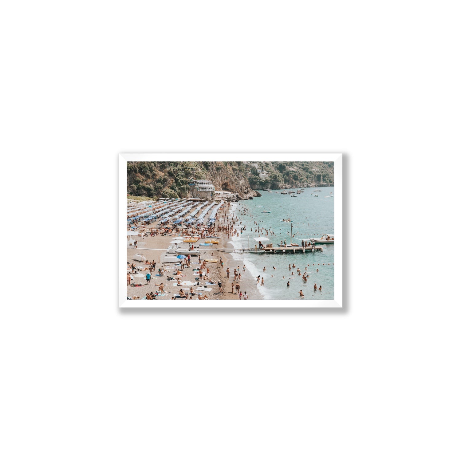 Vista Costiera fine art print, Positano, Italy, Medium, White Frame · Full Bleed, Fine Art Print