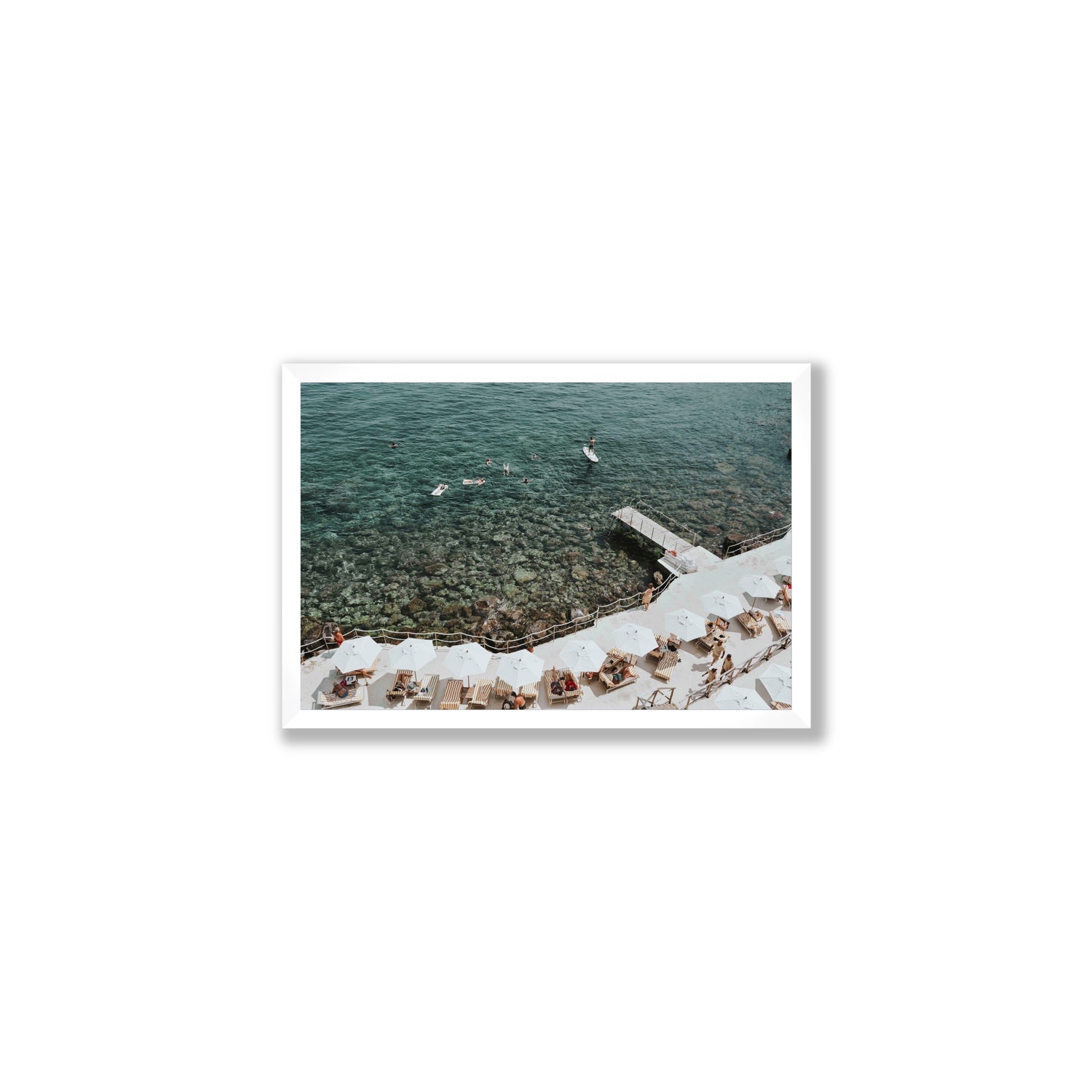 Our Tuscan Dream Tuscany Italian wall art Medium full-bleed fine art print in white frame