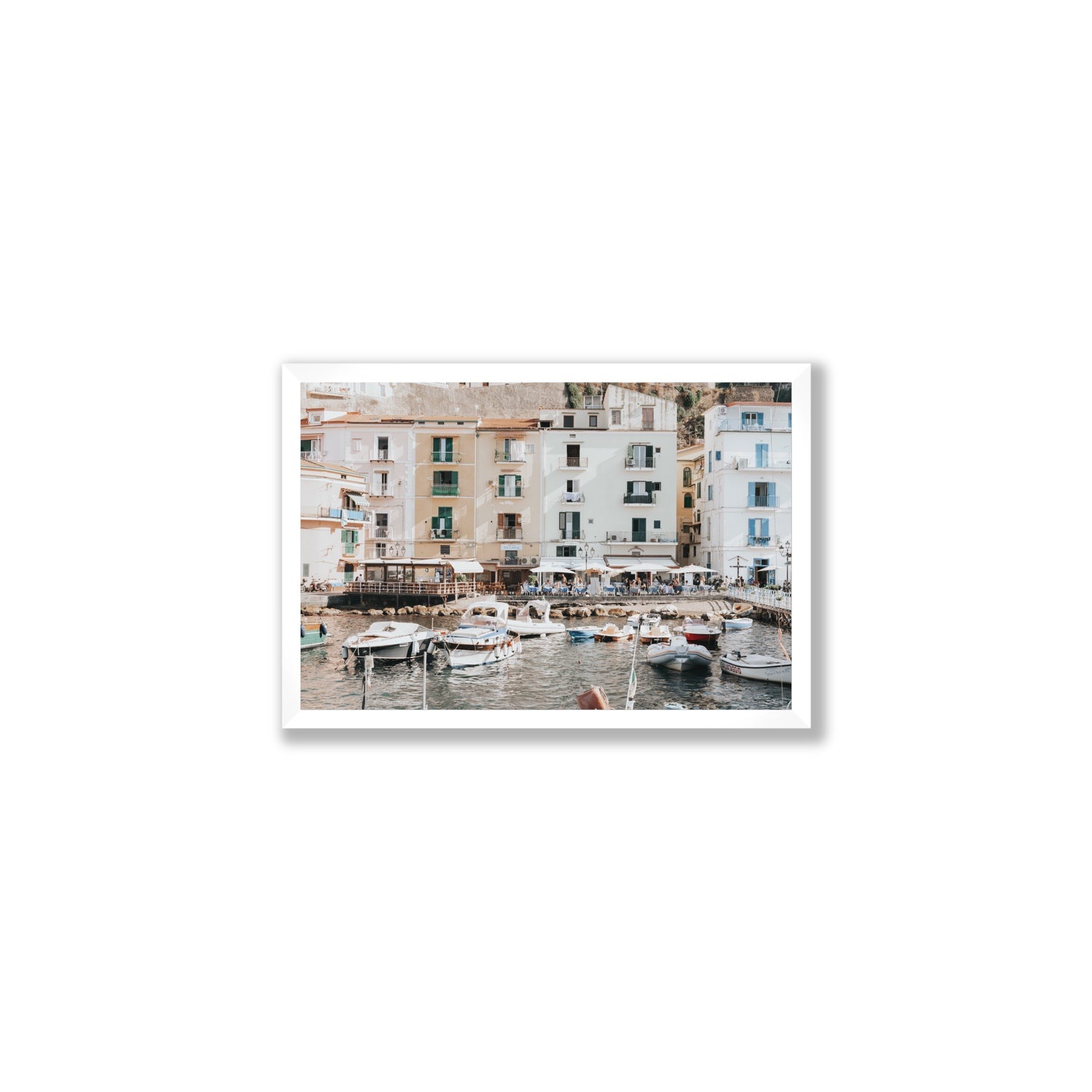L'Insenatura fine art print, Sorrento, Italy, Medium, White Frame · Full Bleed, Fine Art Print